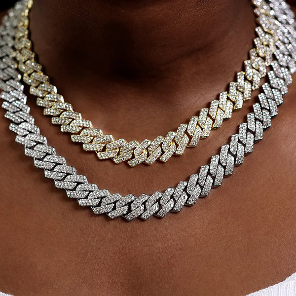 Sparkling Ice Cuban Necklace