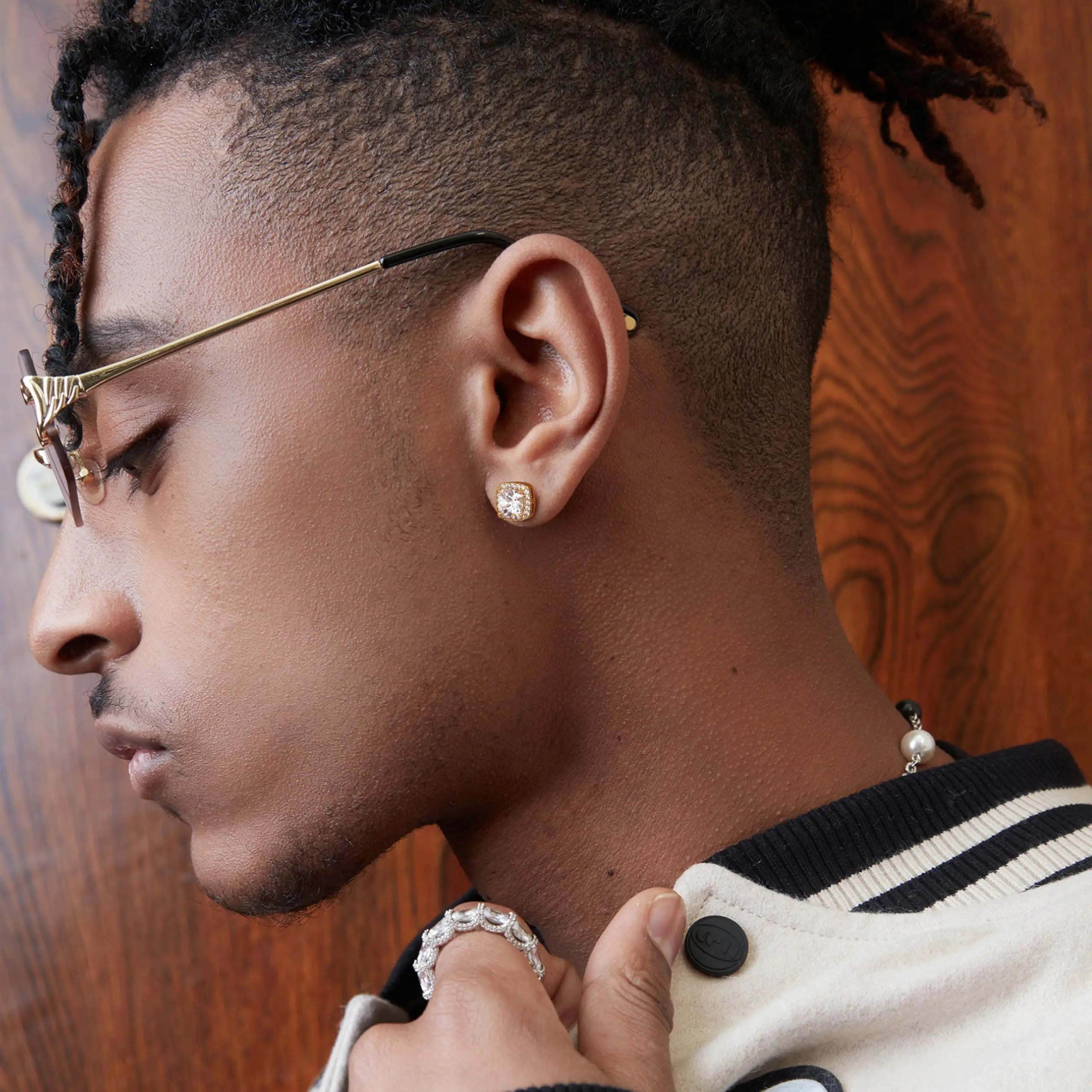 Sparkling Halo CZ Earrings